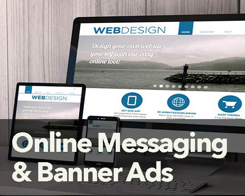 banner ads and online messaging