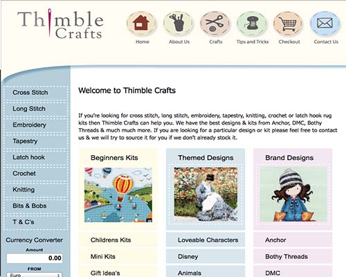 thimble crafts web graphics