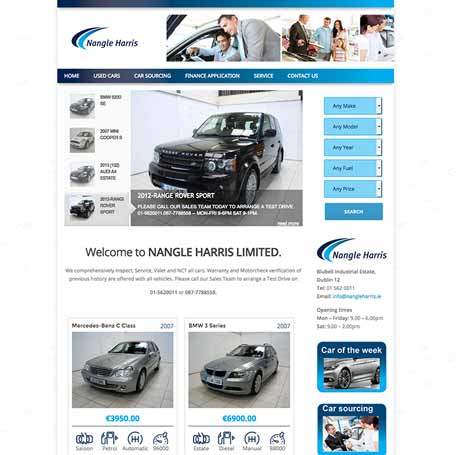 Nangle Harris website design