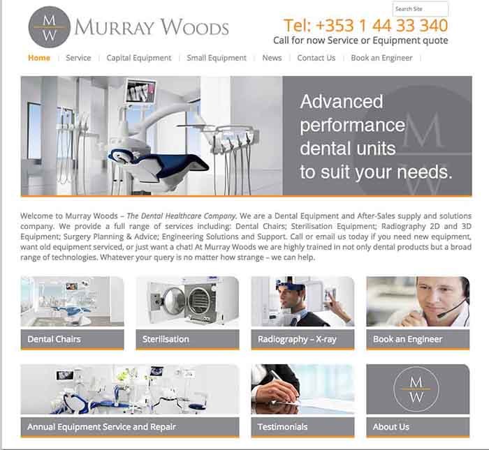 Murray Woods website design