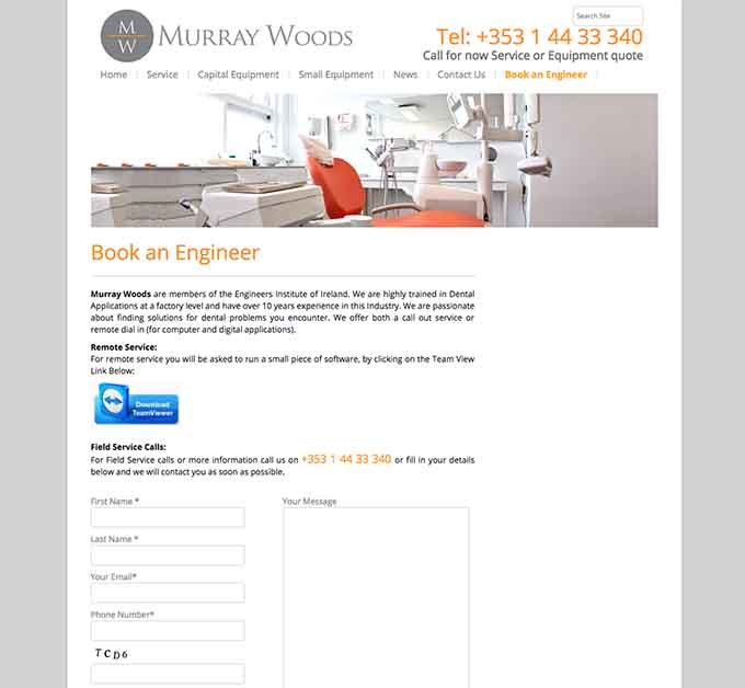 Murray Woods website design