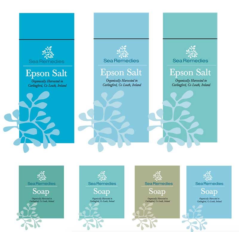 Sea Remedies packaging design