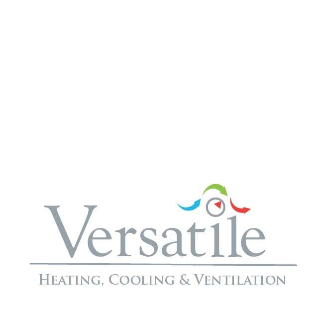 versatiel heatign and cooling logoand branding desing